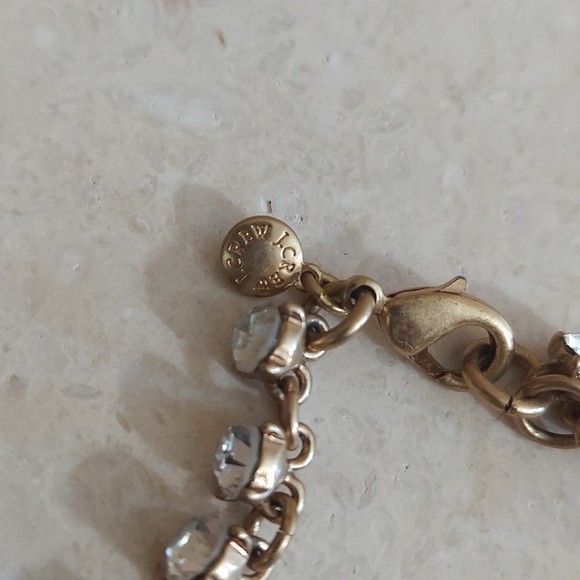 J. Crew Pink and Blush Art Deco Necklace with Rhinestones 20 Inches in Length - Picture 12 of 16